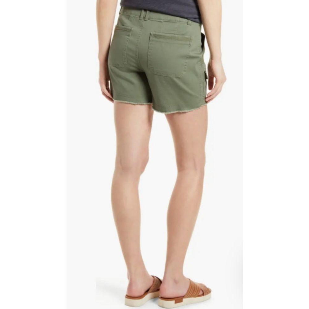 Wit & Wisdom Absolution Frayed High Rise Green Shorts Size 14 NWT - Picture 7 of 8